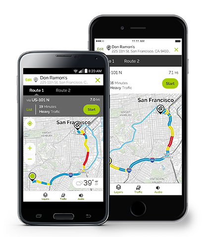 MapQuest alternative routes feature